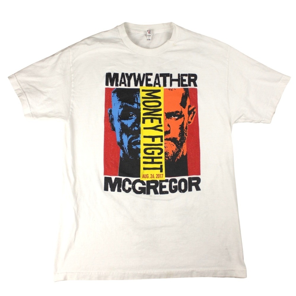 Mayweather McGregor Money Fight T Shirt 2017 Boxing UFC MMA Floyd Conor Tee L